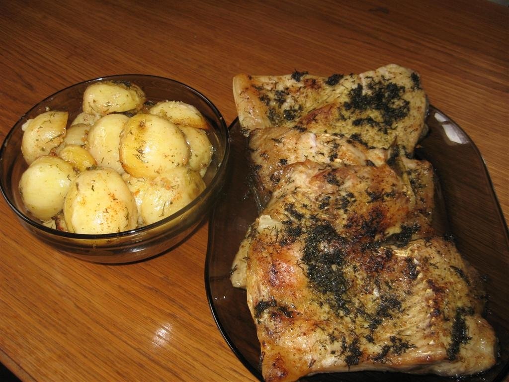 Crap cu marar pe cartofi noi