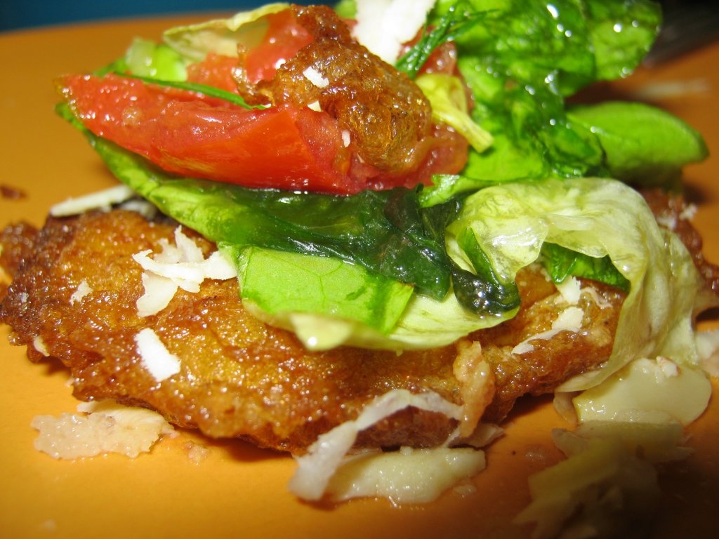 Dovlecei pane cu salată verde