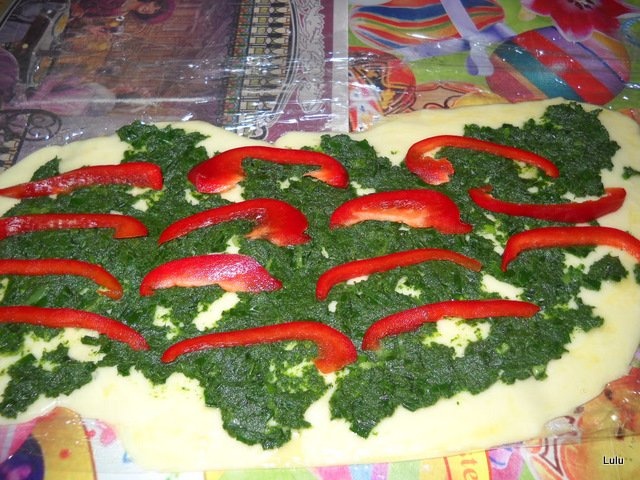 Specialitate cu pui,somon si cascaval