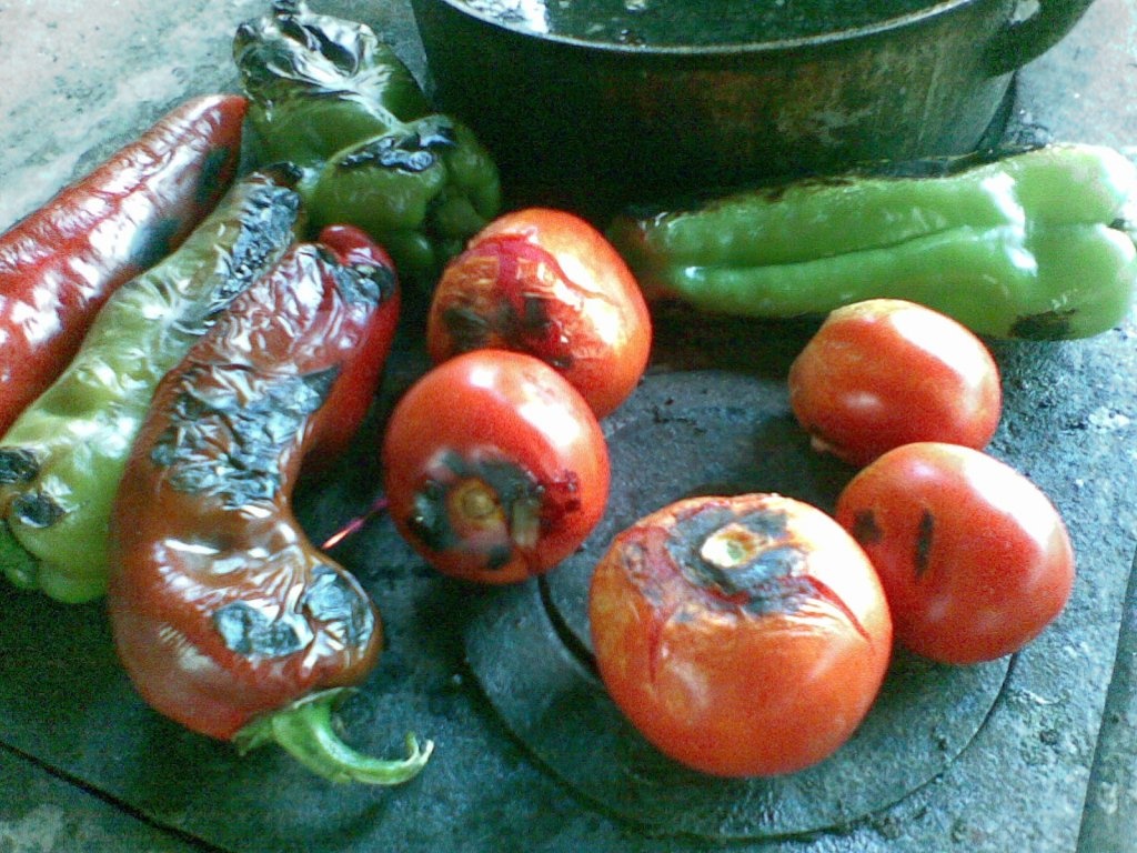 Crap fript cu sarmouzak