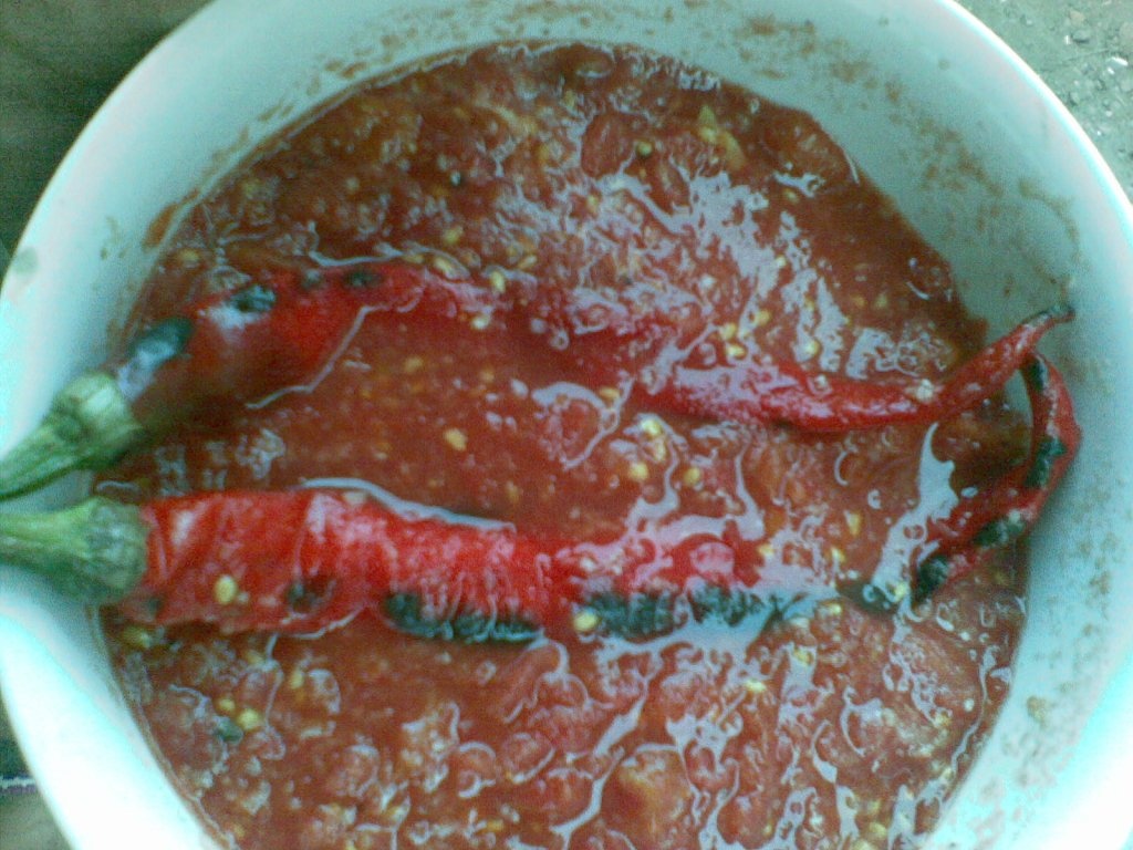 Crap fript cu sarmouzak