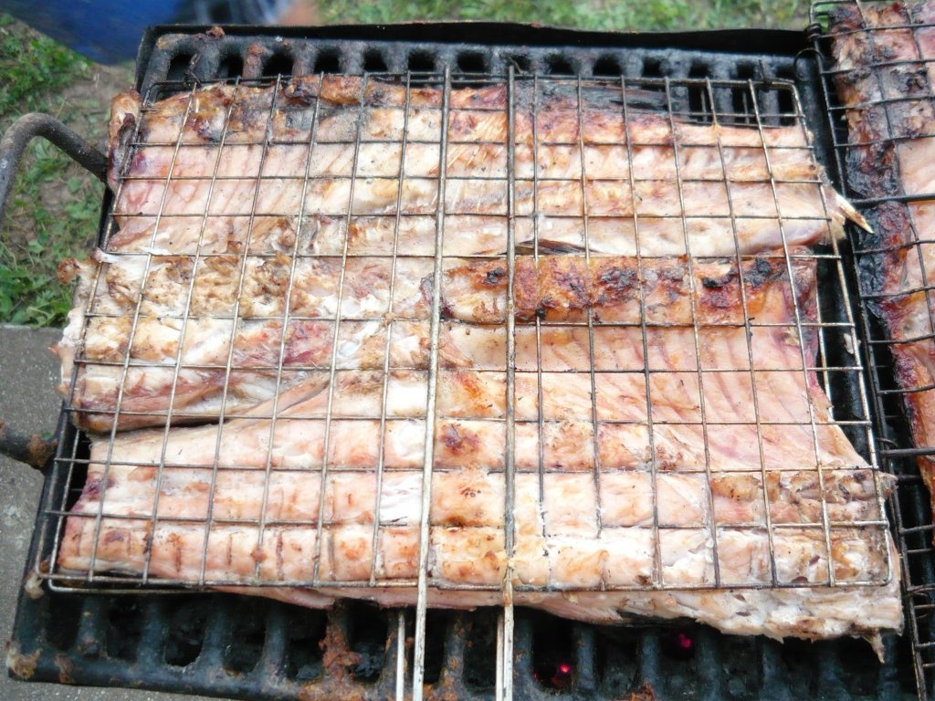 Crap fript cu sarmouzak