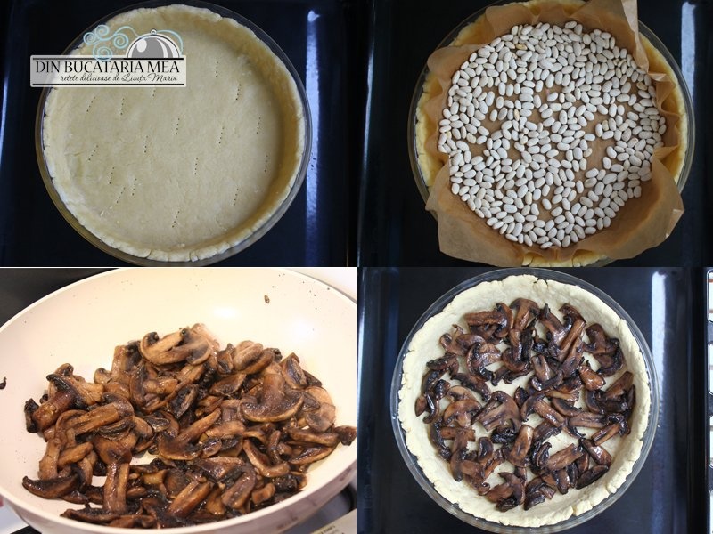 Tarta cu ciuperci - reteta simpla si delicioasa