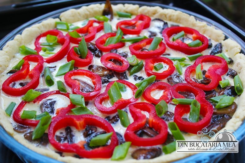 Tarta cu ciuperci - reteta simpla si delicioasa