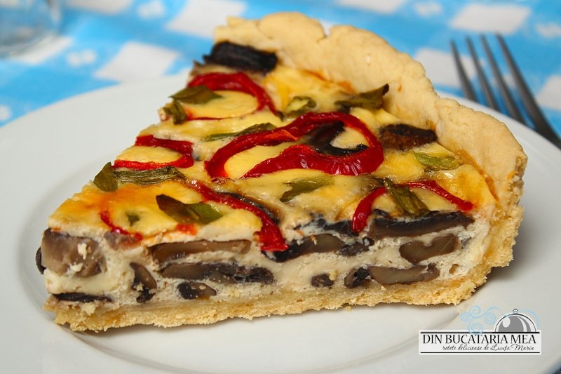 Tarta cu ciuperci - reteta simpla si delicioasa