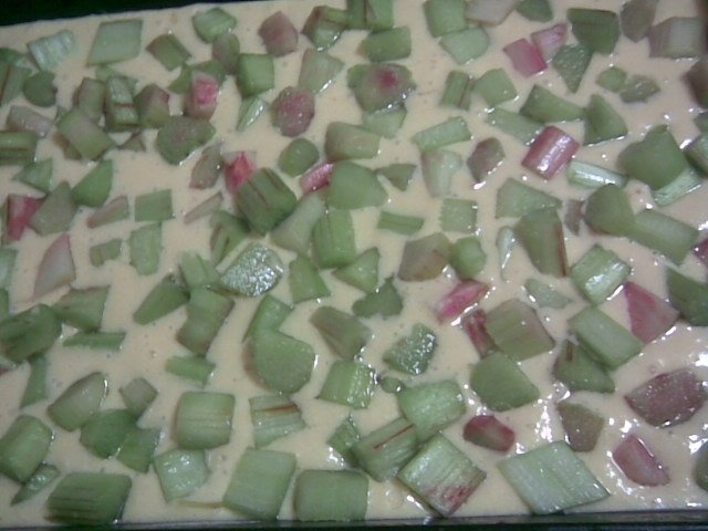 Prajitura cu rubarba