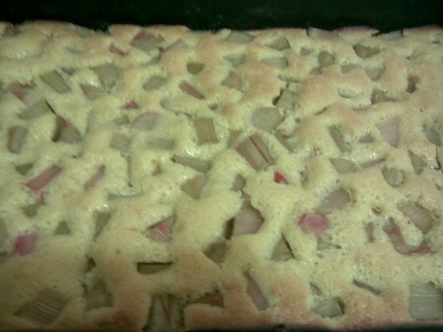 Prajitura cu rubarba