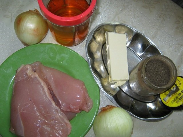 Pui în sos de cidru (reteta Turul Frantei Eurosport 2011)