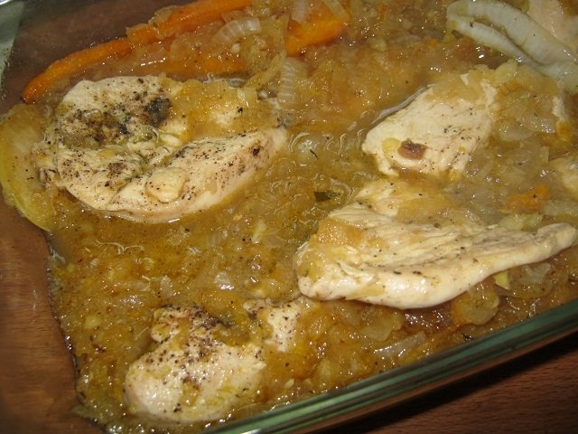 Pui în sos de cidru (reteta Turul Frantei Eurosport 2011)