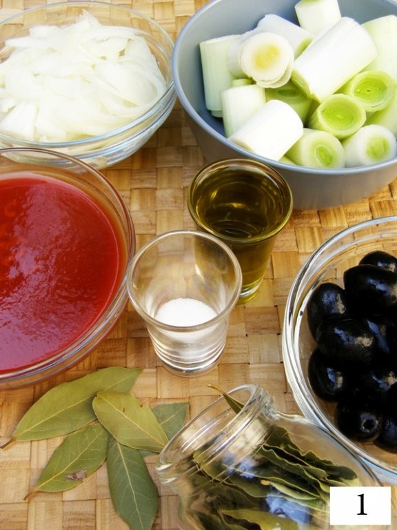 Mancare de praz cu masline