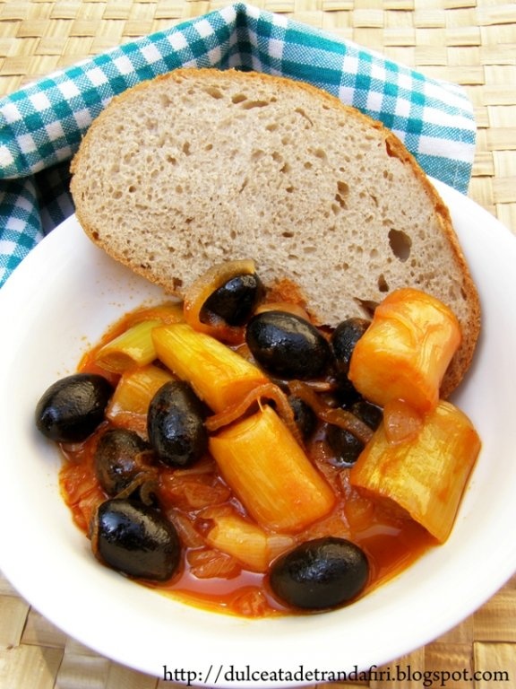 Mancare de praz cu masline