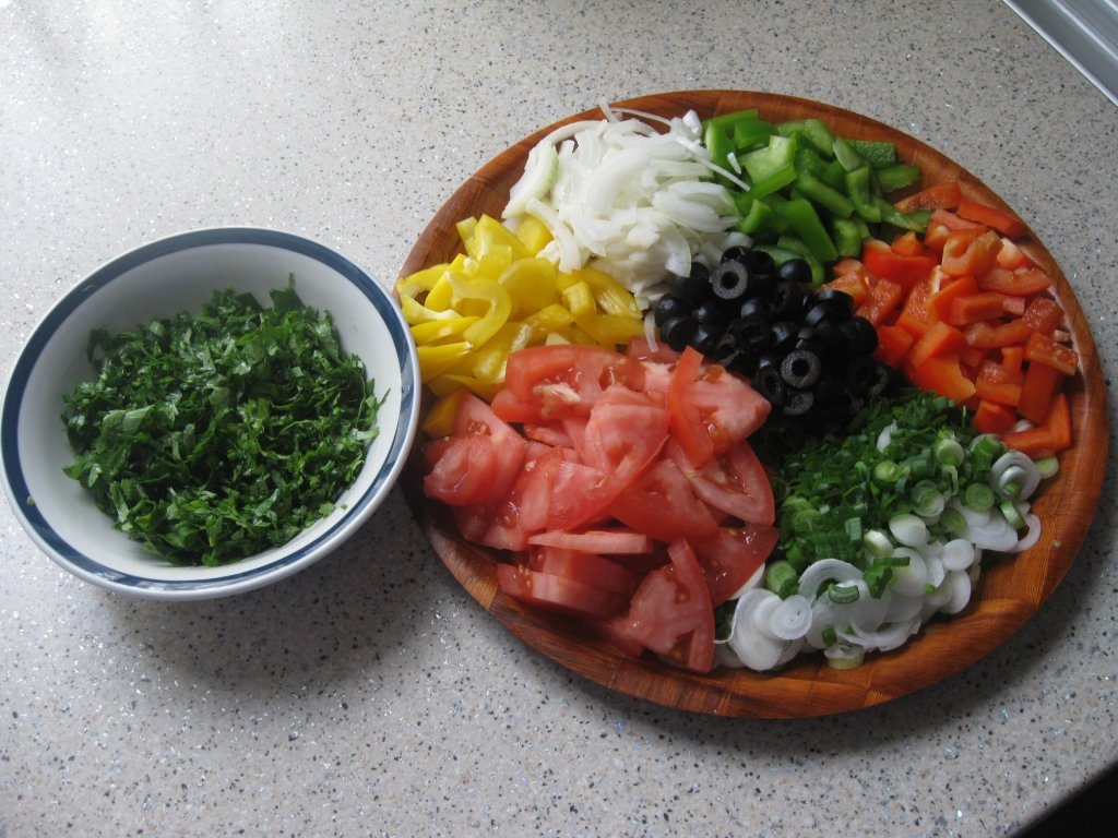 Salada de bacalhau  com grao(Salata de cod cu naut)