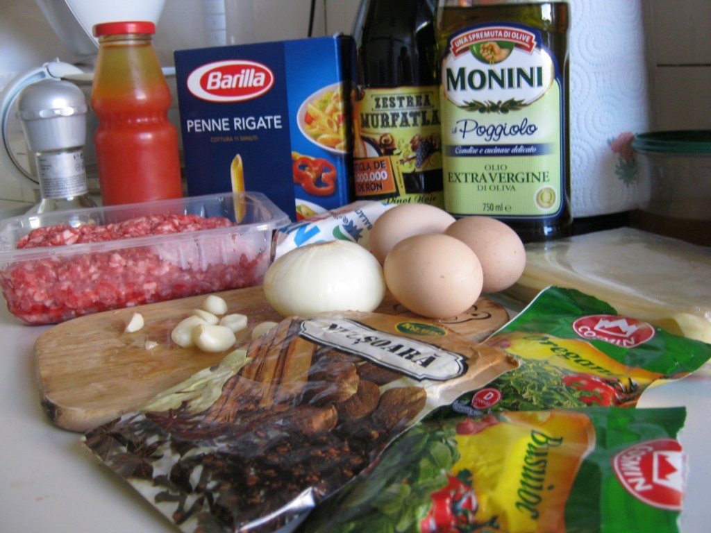 Pastitio cu carne de vită