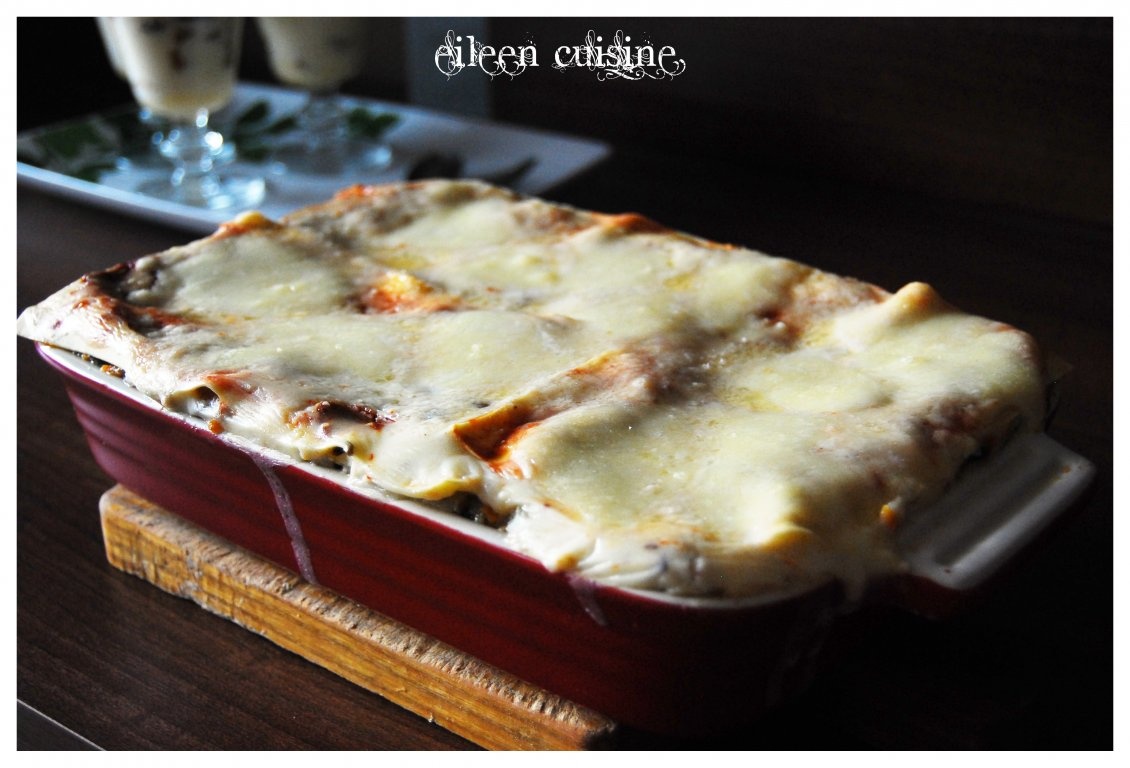 Lasagna traditionala cu ciuperci
