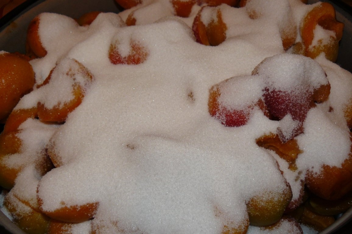 Dulceaţă de caise cu fructoză