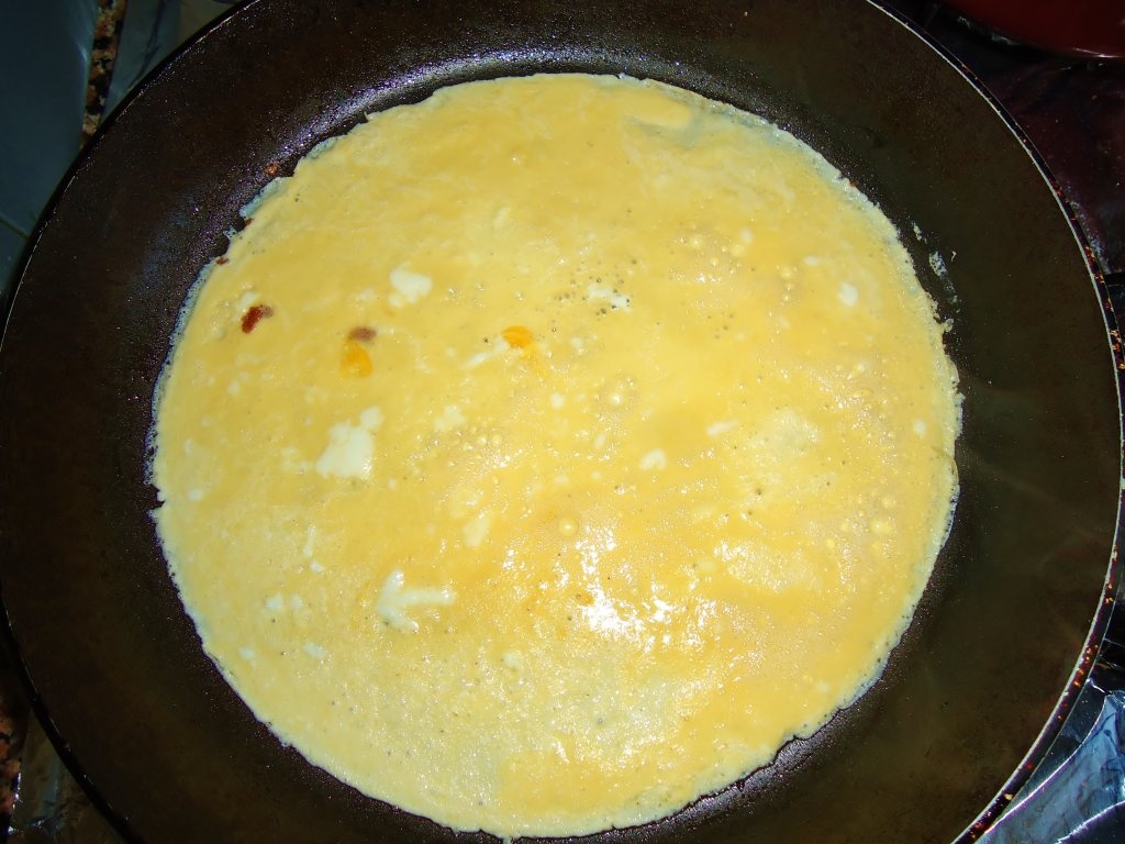 Omleta cu legume si jambon