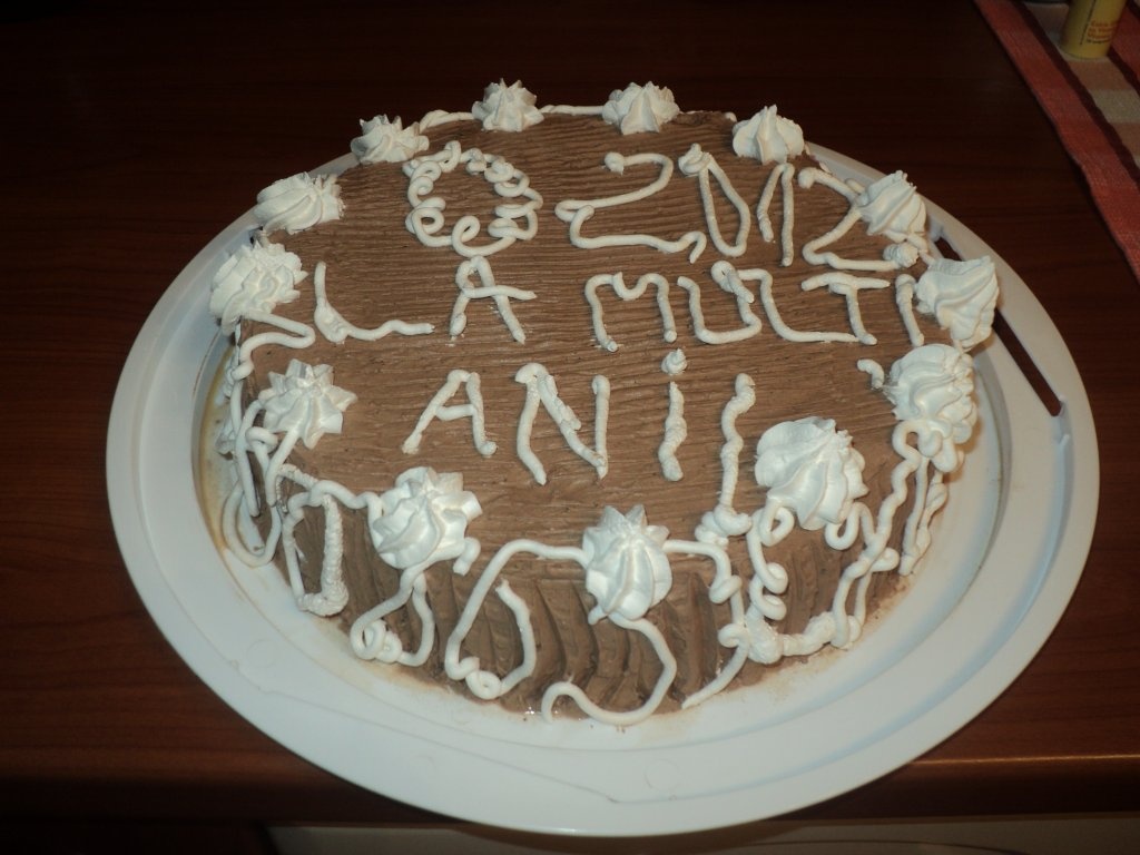 Tort  caramel cu crema ganache