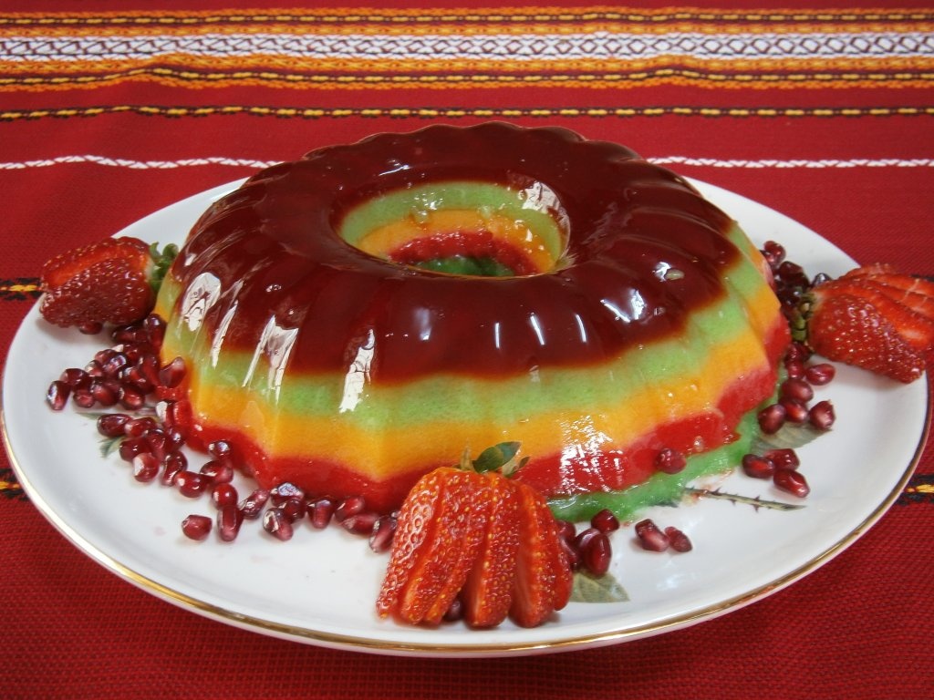 Desert"Curcubeu" de jeleu