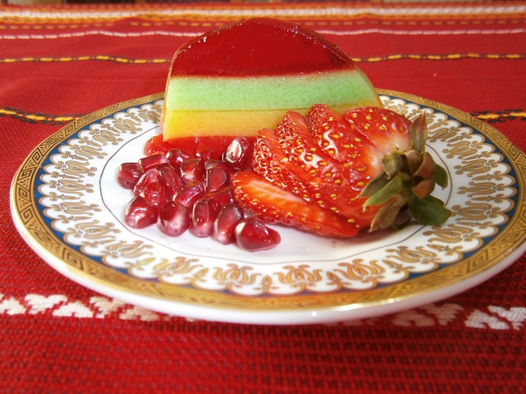 Desert"Curcubeu" de jeleu