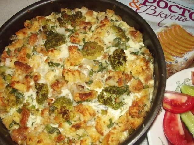 Budinca cu peste si broccoli