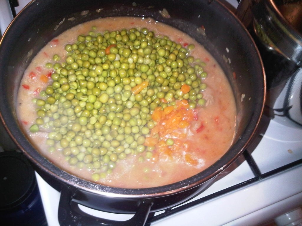 Mancare de mazare cu vita