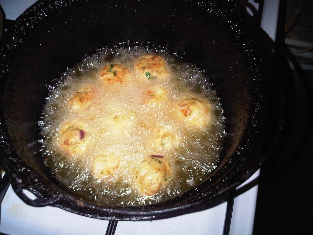 Chiftele de pui cu cartofi