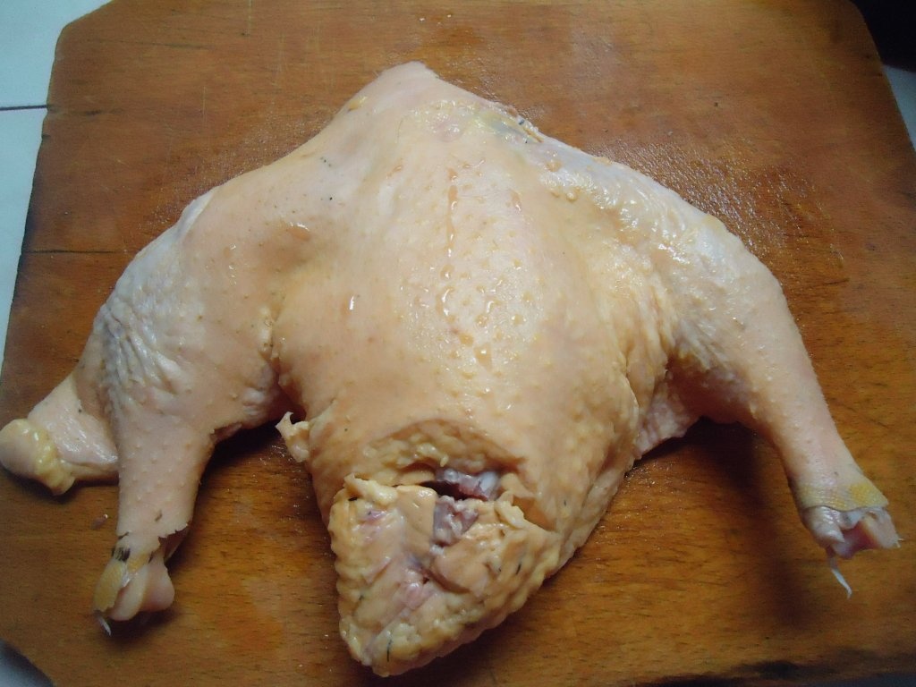 Friptura de rata cu sos de fructe de padure