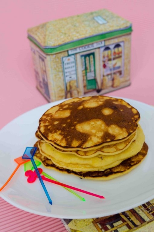 Clatite cu ricotta si mere (Ricotta apple pancakes)