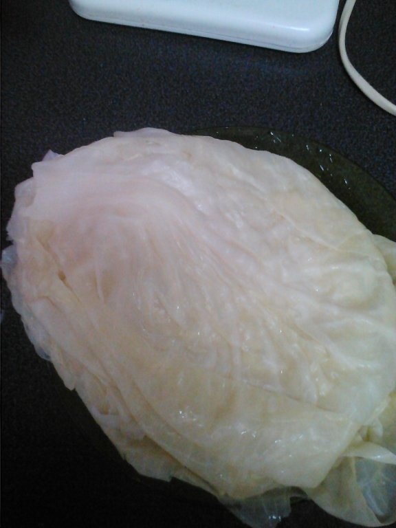 Sarmale in varza murata cu mamaliguta si smintana