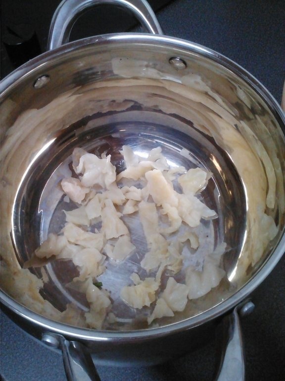 Sarmale in varza murata cu mamaliguta si smintana