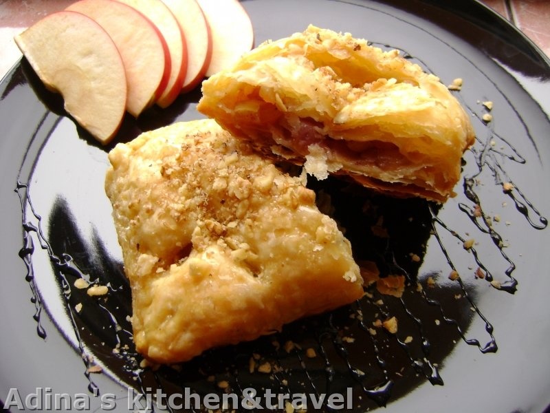 Foietaj cu mar, nuca si miere