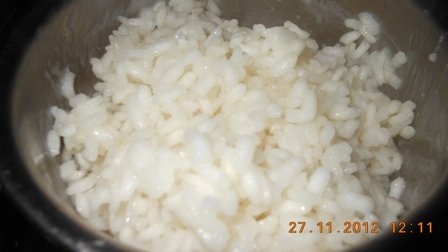 Orez cu lapte cu topping de portocale