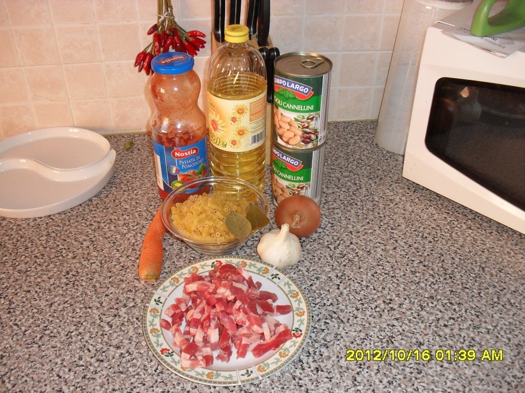 Pasta ai fagioli (Paste cu fasole)