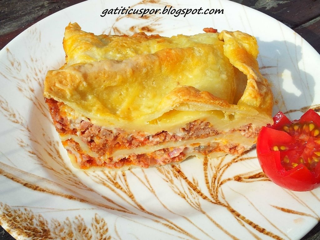 Lasagna cu paste de casa si sos bechamel