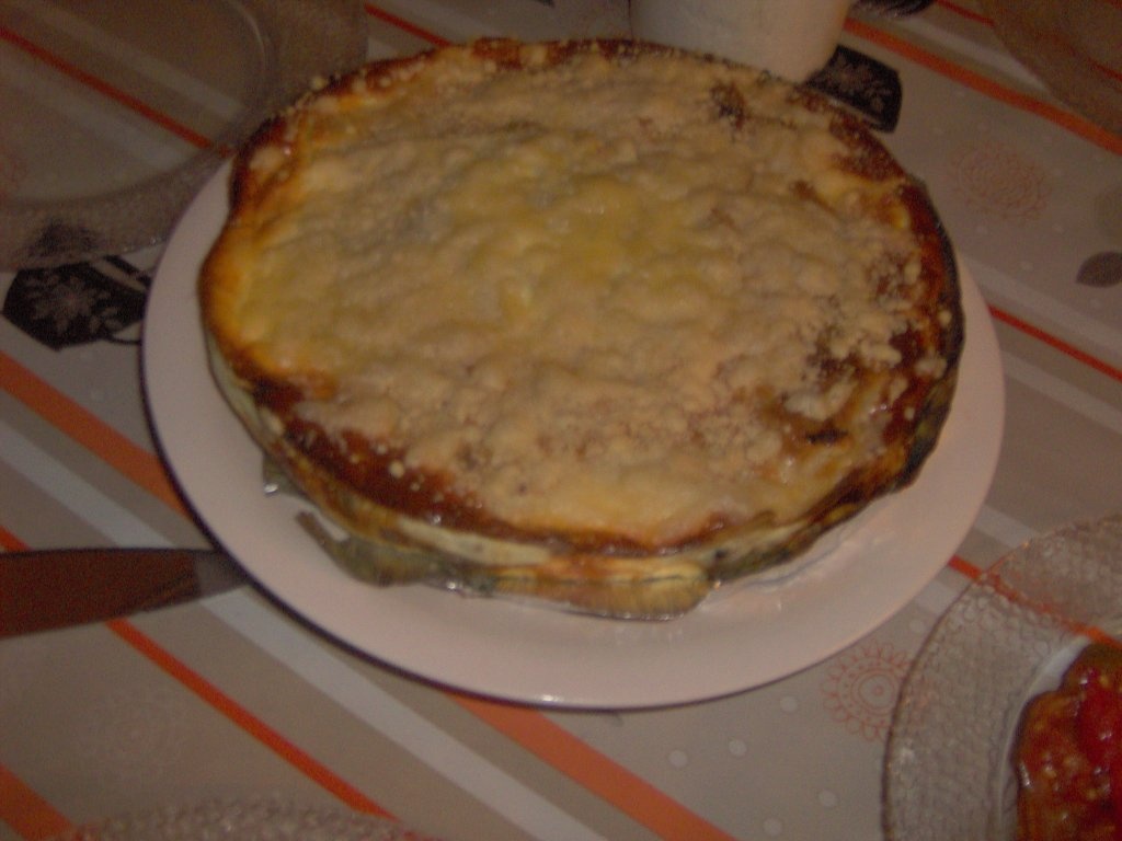 Budinca cu branza si ciuperci