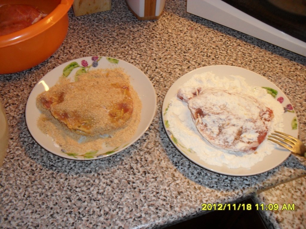 Portofele din muschi de porc cu sunca si cascaval