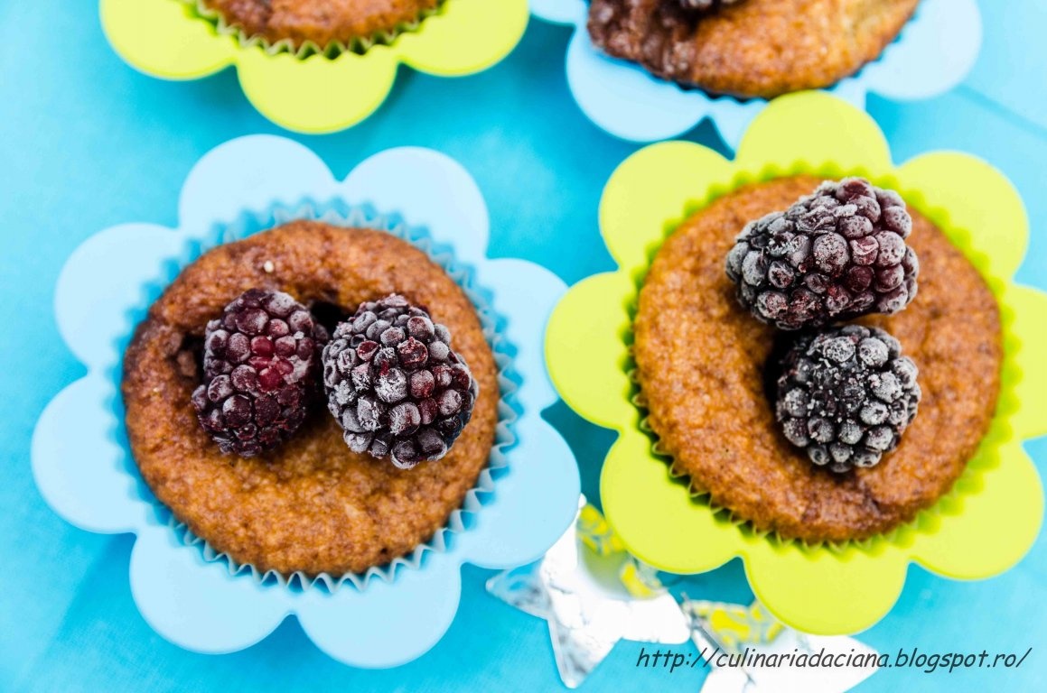 Briose cu nutella si mure