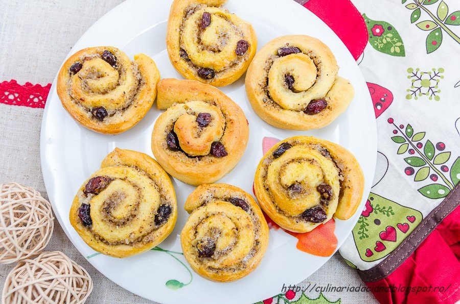 Cuib de viespe cu nuci si merisoare