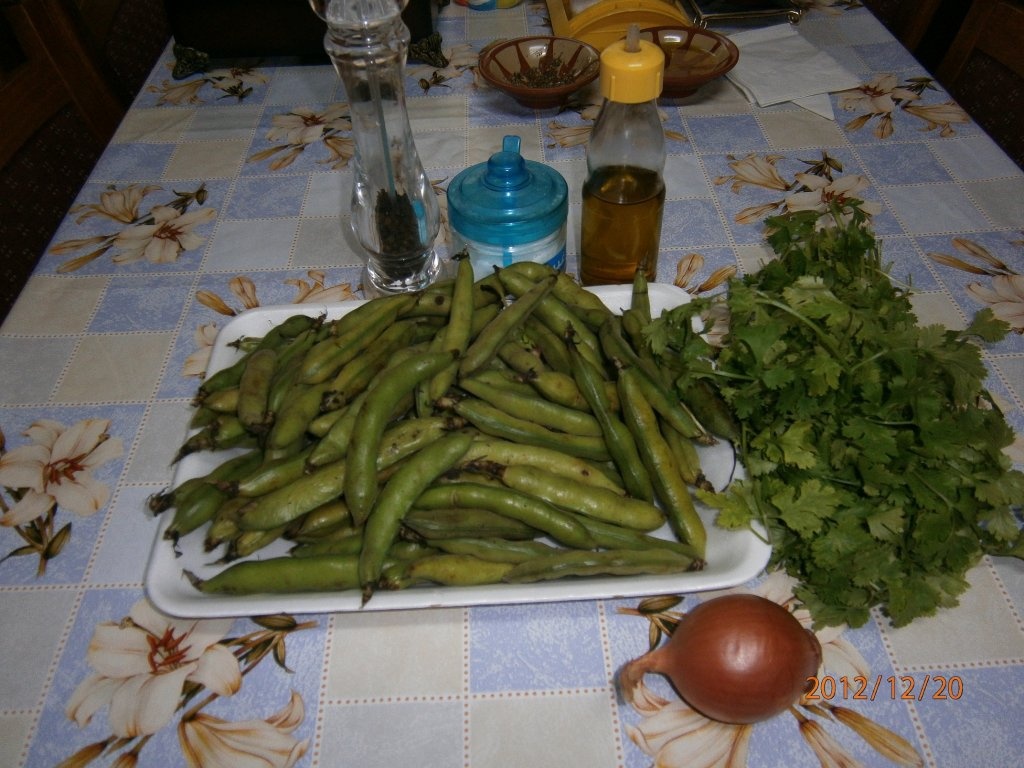 Mancare scazuta de bob verde -“Foul akhdar bi zeit”( de post)