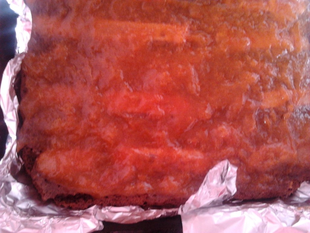 Prajitura cu piersici si piscoturi