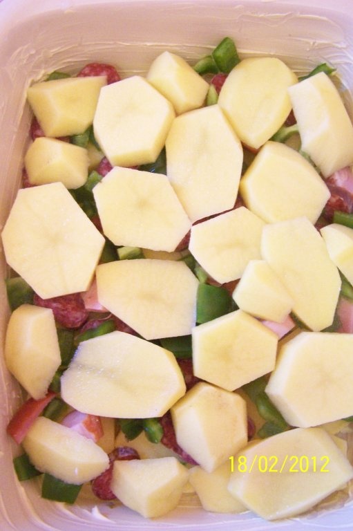 Cartofi cu smantana la cuptor