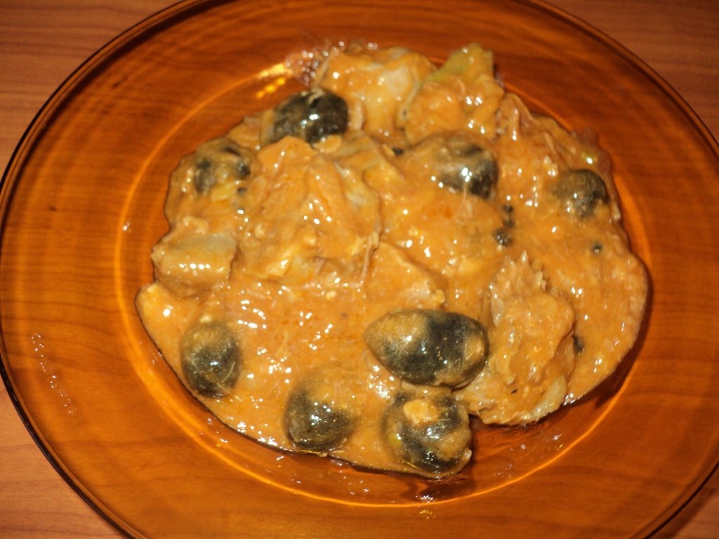 Limba de porc cu masline