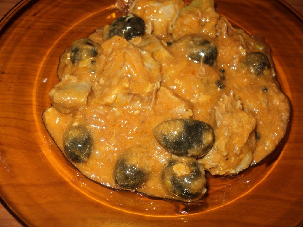 Limba de porc cu masline