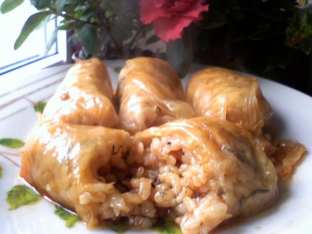 Sarmale cu orez si ciuperci