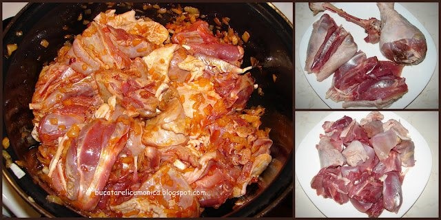 Mancare de curcan cu mazare