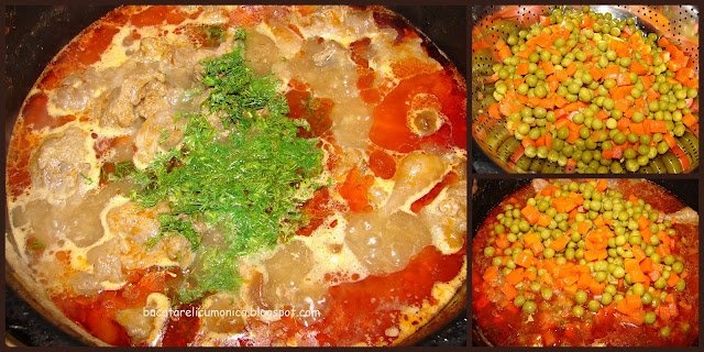 Mancare de curcan cu mazare