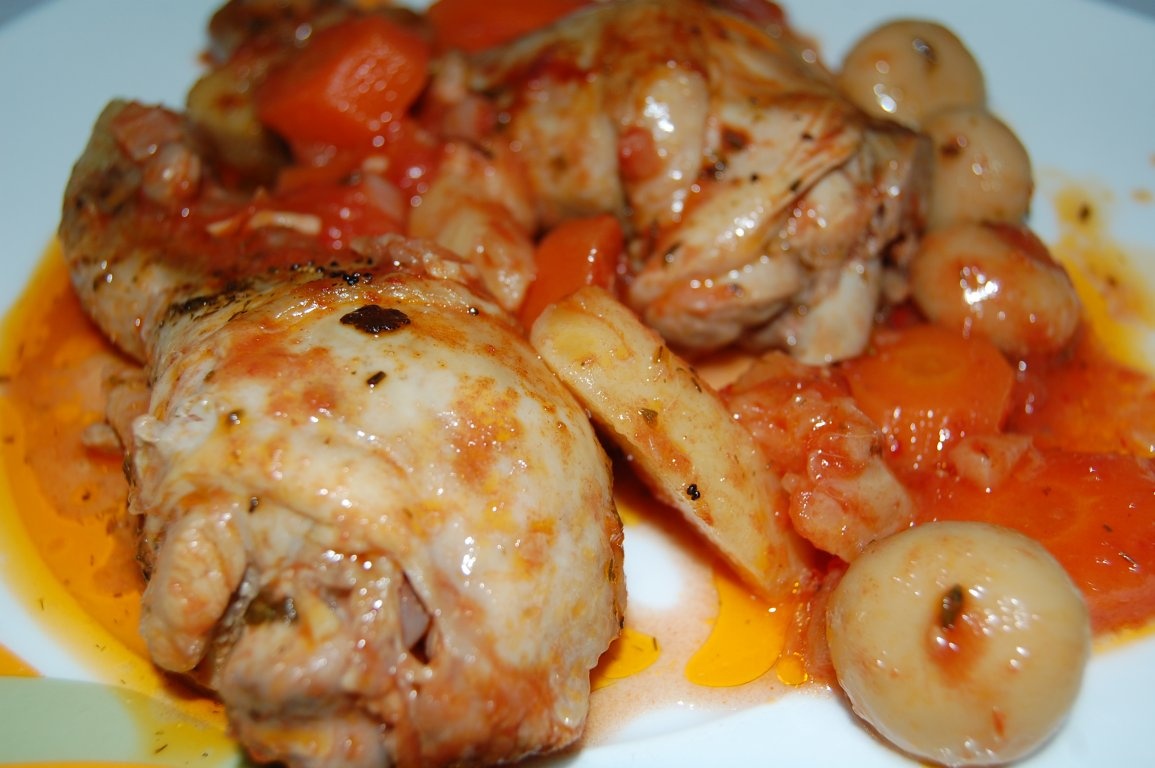 Mancarica de pui cu ciuperci