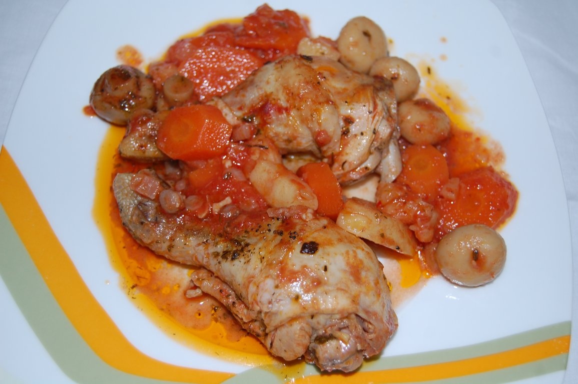 Mancarica de pui cu ciuperci