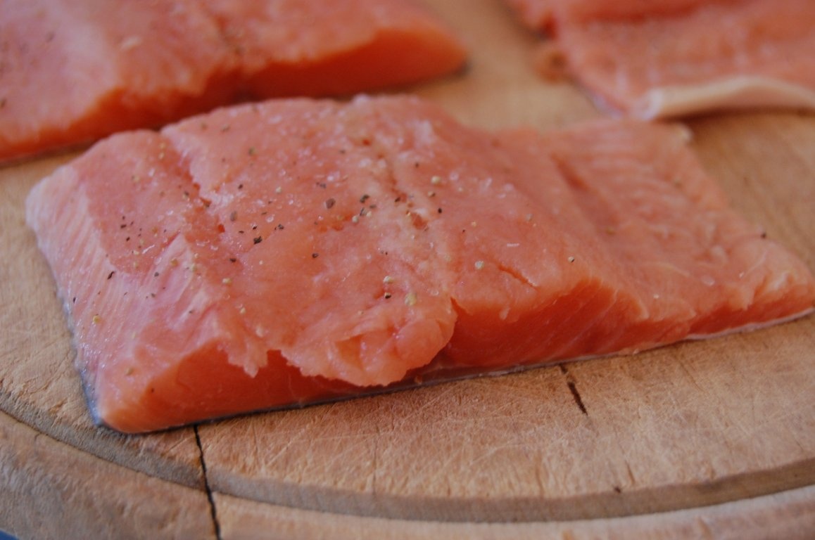 Somon cu sos de smantana/Garnitura de orez cu ciuperci