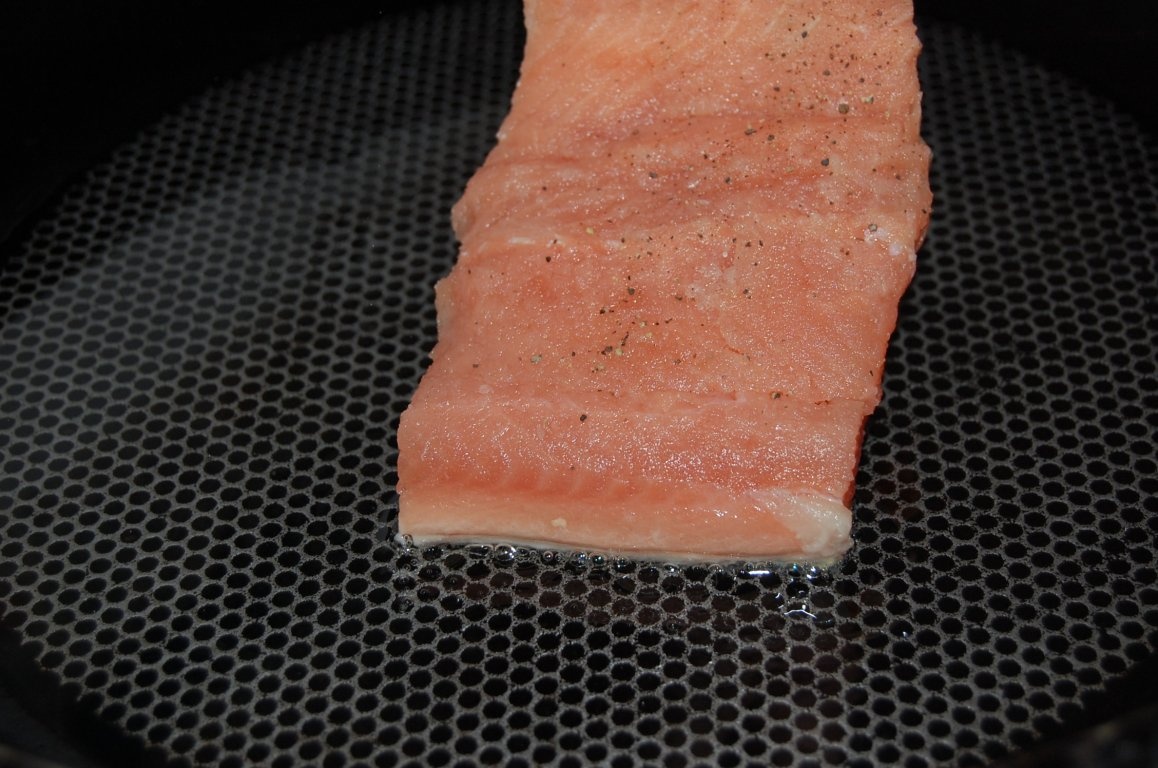 Somon cu sos de smantana/Garnitura de orez cu ciuperci